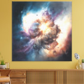 Wenn die Welt zusammenbricht Leinwanddruck (Insitu (Wohnzimmer))