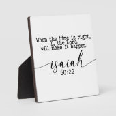 Wenn die Zeit richtig ist, unterschreibe ich, der Fotoplatte (Vorderseite)