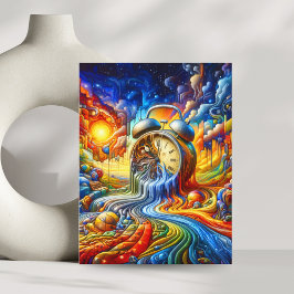 Wenn die Zeit wegschmilzt Postkarte