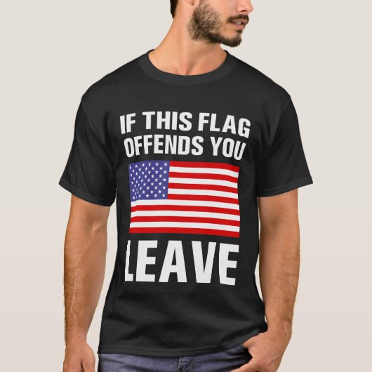 Wenn diese Flagge Sie Verlasse, USA Veteran T-Shirt (Vorderseite)