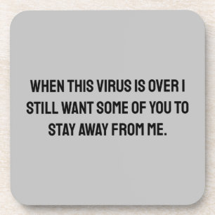 Wenn dieser Virus über 2020 Spaß ist Getränkeuntersetzer