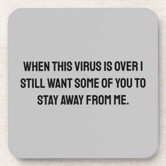 Wenn dieser Virus über 2020 Spaß ist Getränkeuntersetzer (Vorderseite)