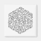 Wenn dieser Virus über schwarzem Text ist Magnet (Vorne)