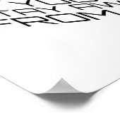 Wenn dieser Virus über schwarzem Text ist Poster (Ecke)