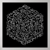 Wenn dieses Virus über dem Würfel des weißen Texts Poster (Vorne)