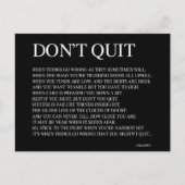 WENN DINGE FALSCH WERDEN, WIE SIE MANCHMAL WERDEN; POSTKARTE (Vorderseite)