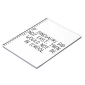 Wenn Dinosaurier nicht existierten, Notebook Notizblock (Linke Seite)