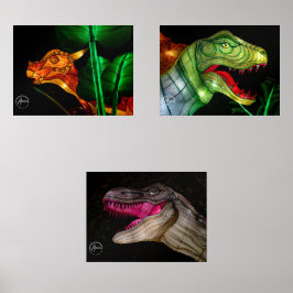 Wenn Dinosaurier zum Leben erwachen... im Lichtdru Bilderwand Sets