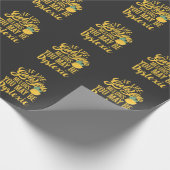 Wenn dir das Leben Melonen gibt, kannst du dyslexi Geschenkpapier (Ecke)