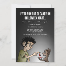 Wenn dir Halloween-Nacht das Süßigkeiten ausgeht