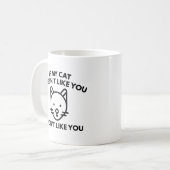 Wenn dir meine Katze nicht gefällt Kaffeetasse (Vorderseite Links)