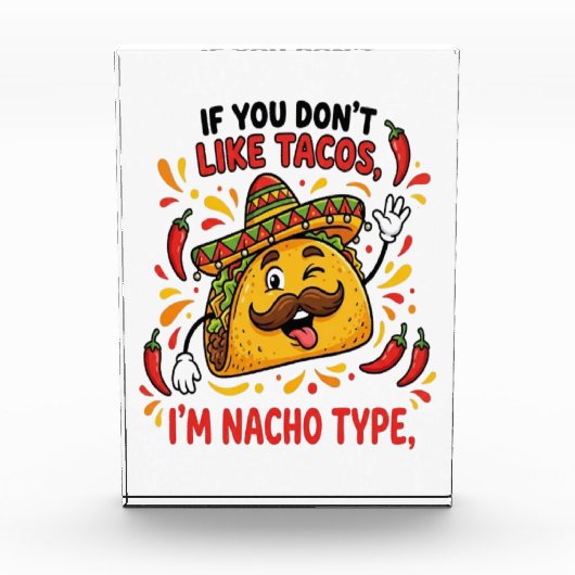 Wenn dir Tacos nicht gefallen, bin ich nicht dein Fotoblock (Vorderseite)