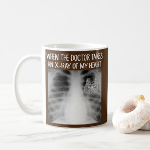 Wenn Doktor röntgt von meinem Herzen lustig persi Kaffeetasse