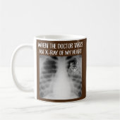 Wenn Doktor röntgt von meinem Herzen lustig persis Kaffeetasse (Links)
