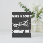 Wenn Doubt Shrimp aus Funny Jiu Jitsu Postkarte (Stehend Vorderseite)