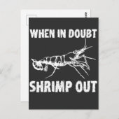 Wenn Doubt Shrimp aus Funny Jiu Jitsu Postkarte (Vorne/Hinten)