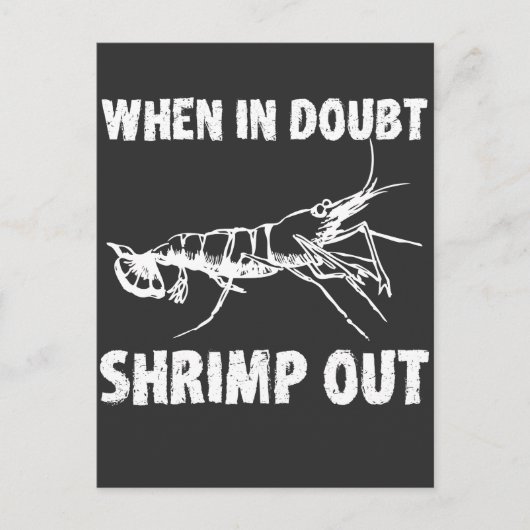 Wenn Doubt Shrimp aus Funny Jiu Jitsu Postkarte (Vorderseite)
