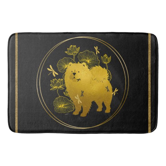 WENN DRAGONS FLY Chow Badematte (Vorderseite)