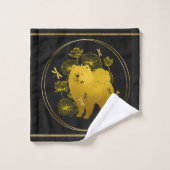 WENN DRAGONS FLY Chow Badhandtuch Set (Waschlappen)