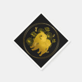 WENN DRAGONS FLY Chow Serviette (Ecke)