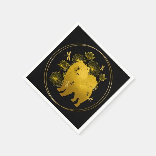 WENN DRAGONS FLY Chow Serviette (Ecke)