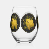 WENN DRAGONS FLY Chow stemless wine glass Weinglas Ohne Stiel (Vorderseite)