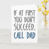 Wenn du als Erstes nicht erfolgreich Ruf Vater, Va Karte (Gelbe Blume)