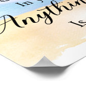 Wenn du an dich selbst glaubst, ist alles möglich poster (Ecke)