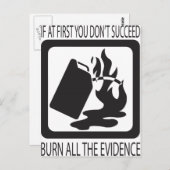 Wenn du anfänglich keinen Erfolg hast Postkarte (Vorne/Hinten)