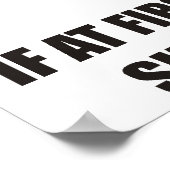 Wenn du anfänglich nicht erfolgreich bist, hör auf poster (Ecke)