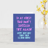 Wenn du auf den ersten Blick keinen Erfolg hast, v Karte (Gelbe Blume)