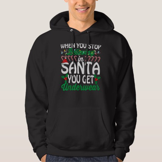 Wenn du aufhörst an den Weihnachtsmann zu glauben, Hoodie (Vorderseite)