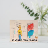 Wenn du aus der Boston-Postkarte kommst Postkarte (Stehend Vorderseite)