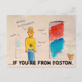 Wenn du aus der Boston-Postkarte kommst Postkarte