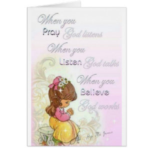 Wenn du betest, hört Gott zu