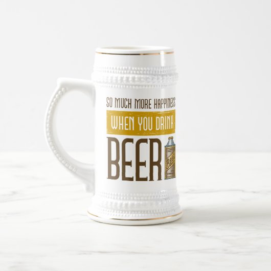 Wenn du Bier trinkst Bierglas (Links)