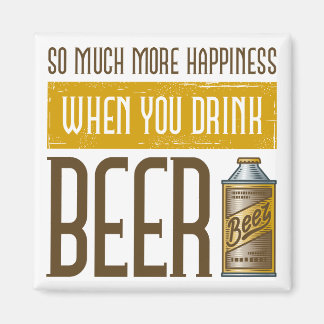 Wenn du Bier trinkst Magnet