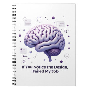 Wenn du das Design bemerkst – UI/UX-Designer Notizblock