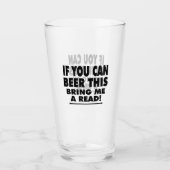 Wenn du das kannst, dann bringe mir ein Lied Glas (Vorderseite)