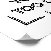 Wenn du das lesen kannst, bist du zu Nah. Poster (Ecke)