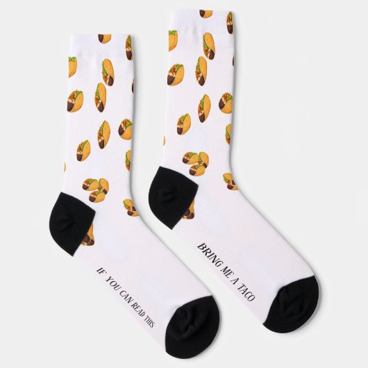 Wenn du das lesen kannst, bringe mir ein Taco Socken (Rechts)