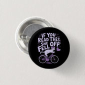 Wenn du das liest, ist sie abgegangen: Funny Biker Button (Vorne & Hinten)