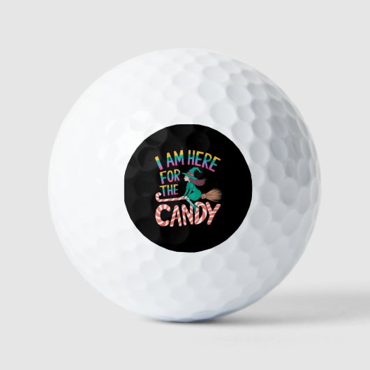 Wenn du das liest, ist sie dumm geworden Halloween Golfball (Vorderseite)