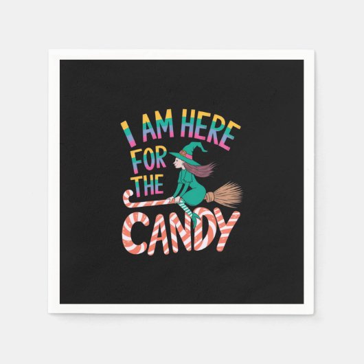 Wenn du das liest, ist sie dumm geworden Halloween Serviette (Vorderseite)