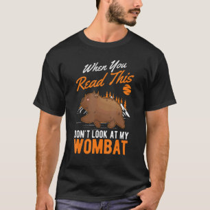 Wenn du das liest, schau nicht auf meine Frau. T-Shirt