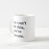 Wenn du das nicht lesen kannst kaffeetasse (Vorderseite Links)