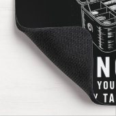 Wenn du deine Finger schätzt Lustige Angelköder-Bo Mousepad (Ecke)