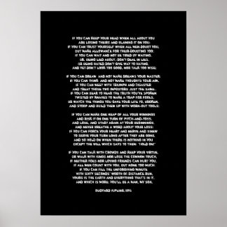 Wenn du deinen Kopf behalte, wenn alles um dich he Poster