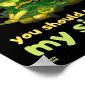 "WENN DU DENKST, ICH BIN EIN WITCH..." lustiger Ha Poster (Ecke)