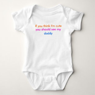 'Wenn du denkst, ich bin niedlich..' Baby-Ground ( Baby Strampler